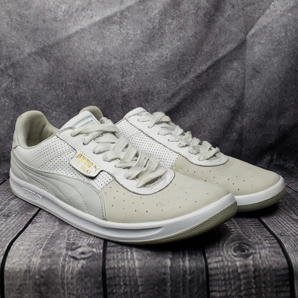 Puma G. Vilas like New, White Leather & Suede Sz.10